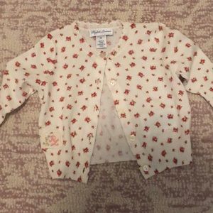 BRAND NEW Ralph Lauren Cotton Cardigan Size 3 Mos